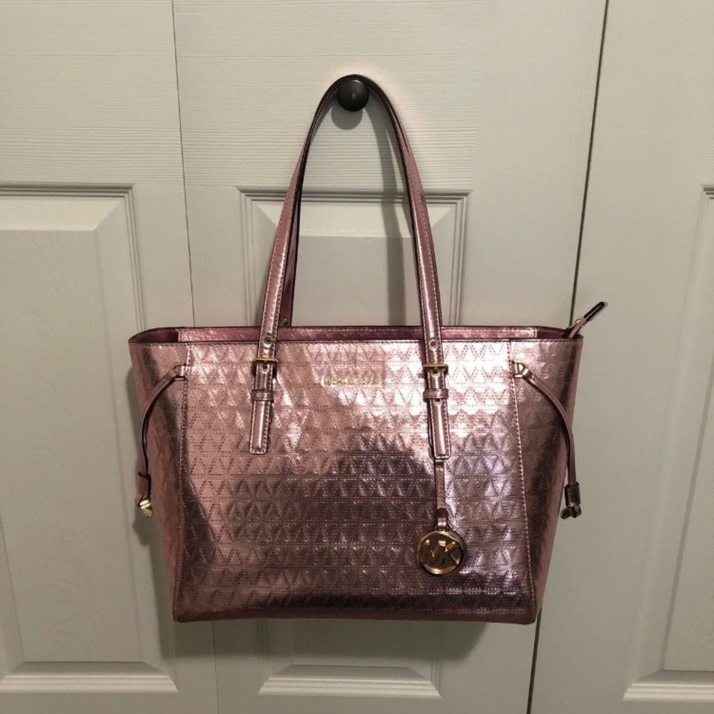 Pink metallic MK Purse